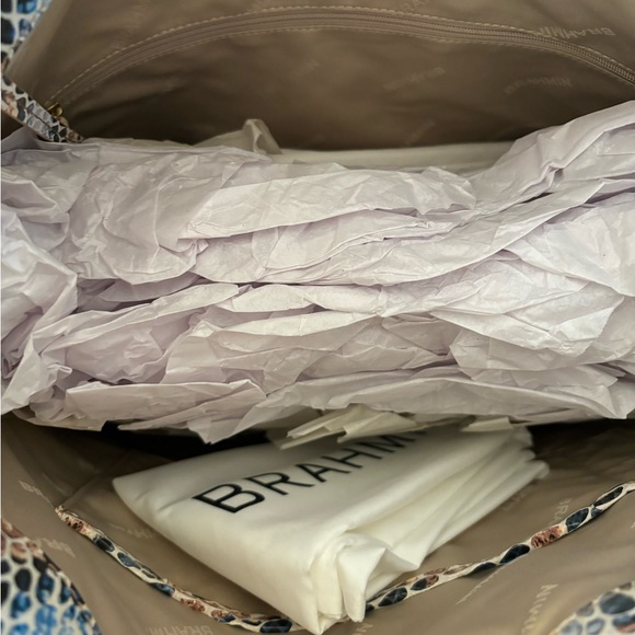 NWT RARE 🐍Brahmin Deep Azure SET - Picture 3 of 5